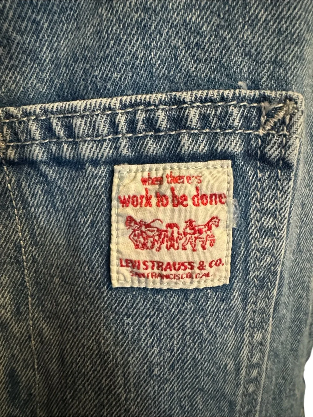Levi's Denim Utility Overalls size Med